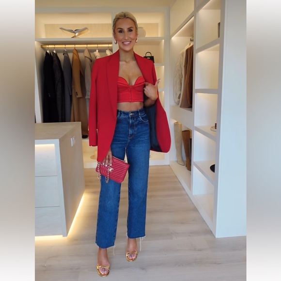 ZARA SATIN EFFECT CORSET TOP - Picture 3 of 7